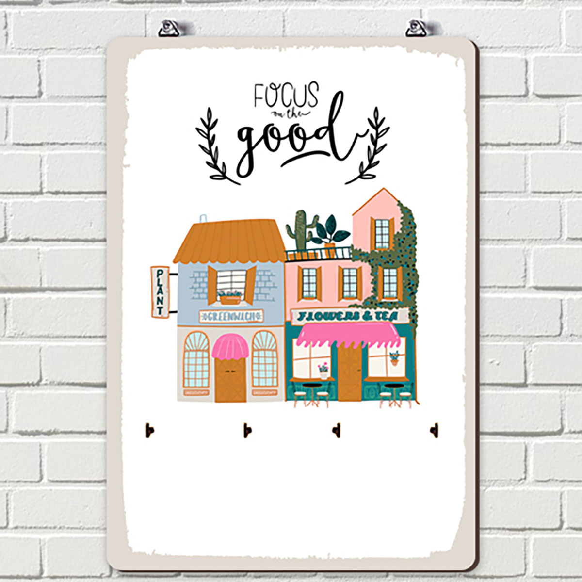 

Ключница настенная вертикальная Presentville Focus on the good