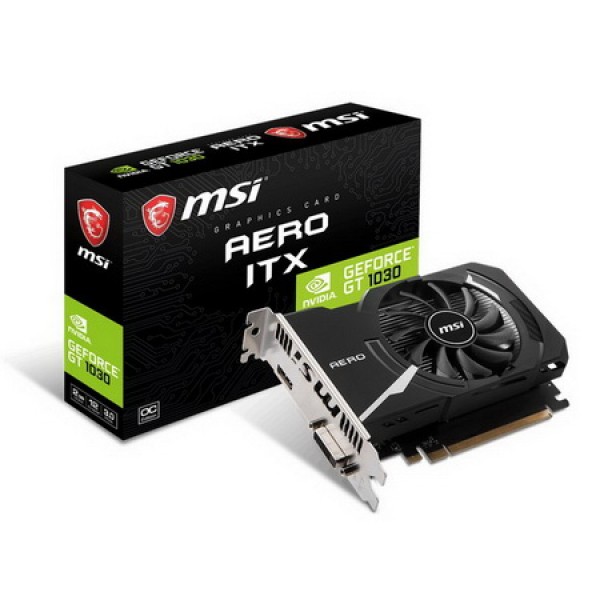 

GF GT 1030 2GB DDR4 Aero ITX OC MSI (GeForce GT 1030 AERO ITX 2GD4 OC)