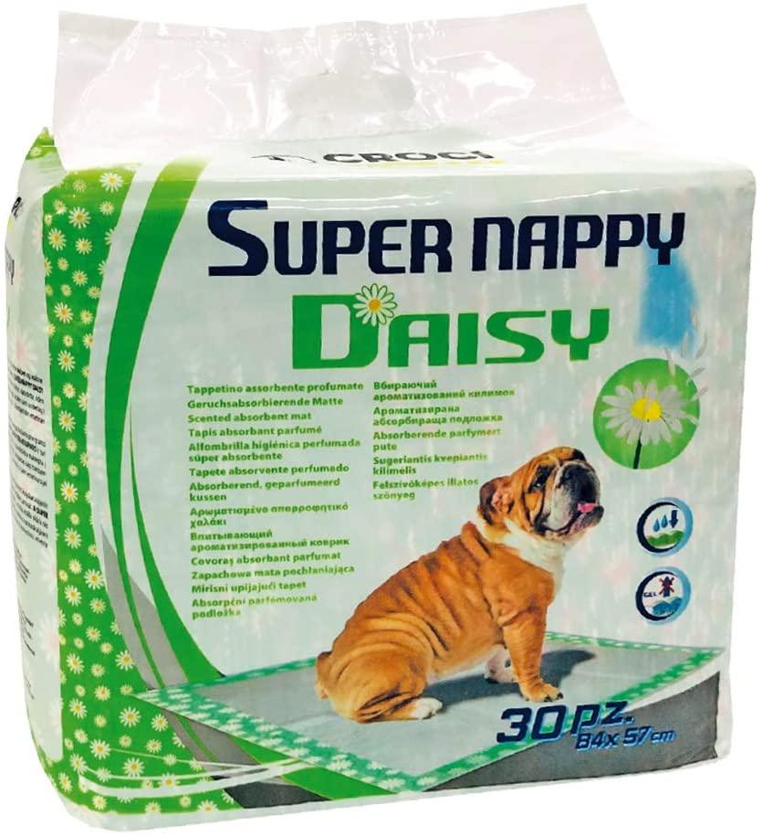 

Одноразовые пеленки для собак с ароматом ромашки 84*57 см Croci Super nappy Daisy (30шт/уп)