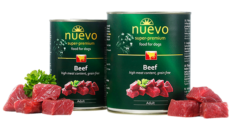 

Блок консервированного корма для собак с говядиной NUEVO ADULT 6 шт * 400 г