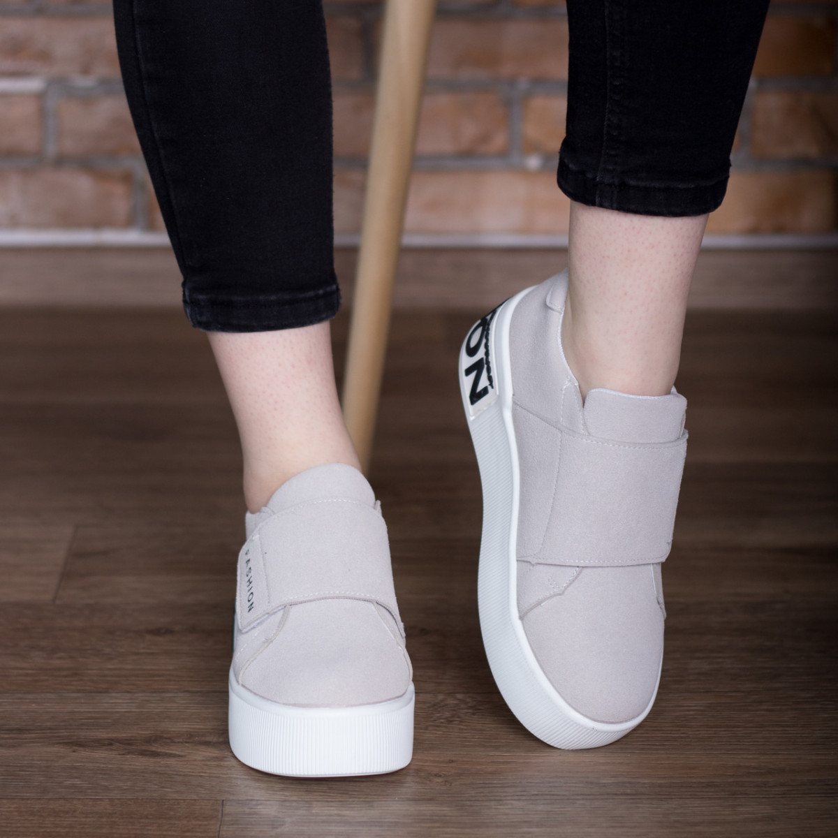 

Слипоны женские Shoes Abiah 2733 39 размер 24.5 см Серый