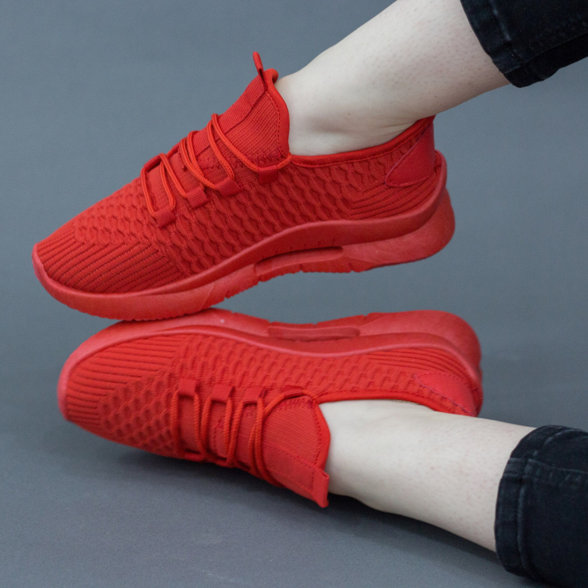 

Кроссовки женские Shoes Ymilie 2715 39 размер 25 см Красный