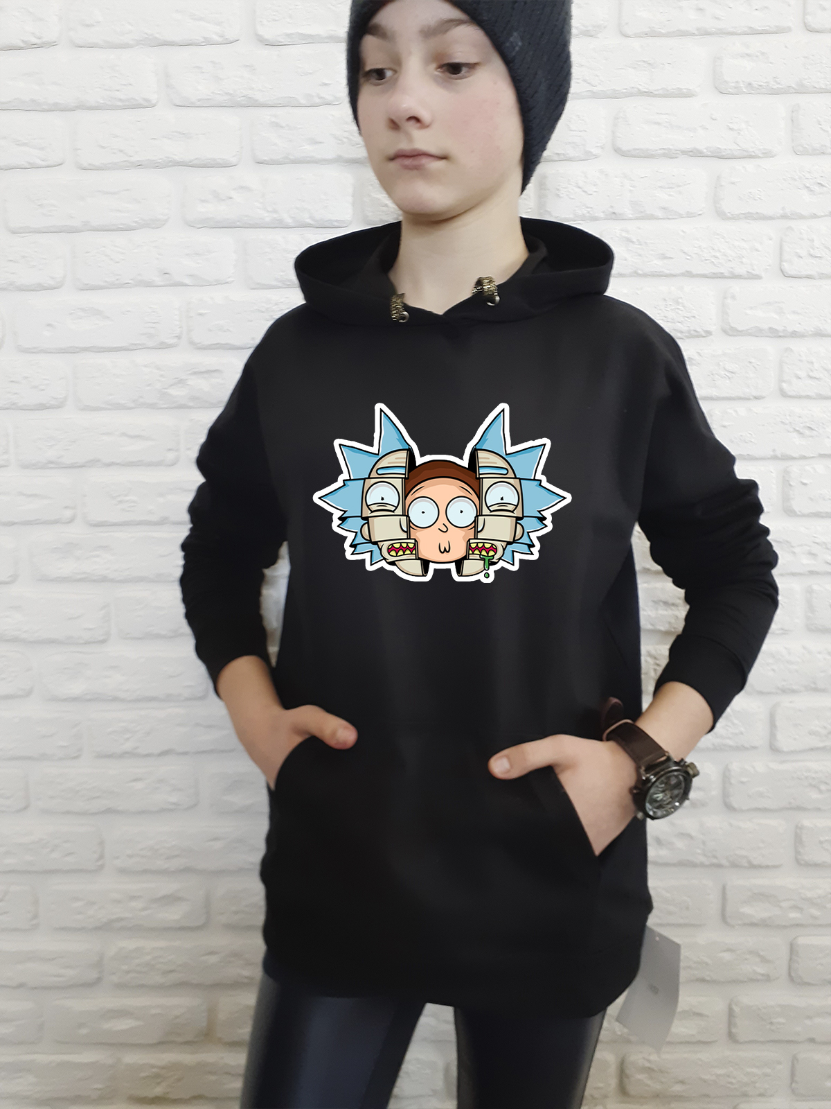 

Худи для девочек ArtSvet Рик и Морти (Rick and Morty) Черная 152 см NWRMCH