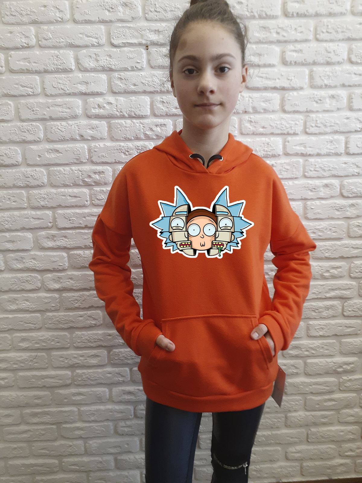 

Худи для девочек ArtSvet Рик и Морти (Rick and Morty) Оранжевый 164 см NWRMOR