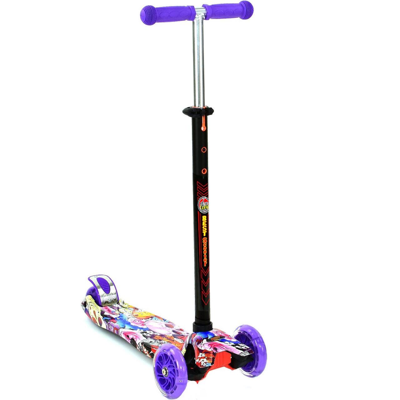 

Трехколесный самокат Best Scooter MAXI Фиолетовый (А24664 / 779-1313)