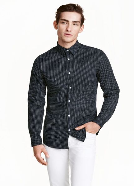 

Рубашка H&M S Синяя (1090-017)