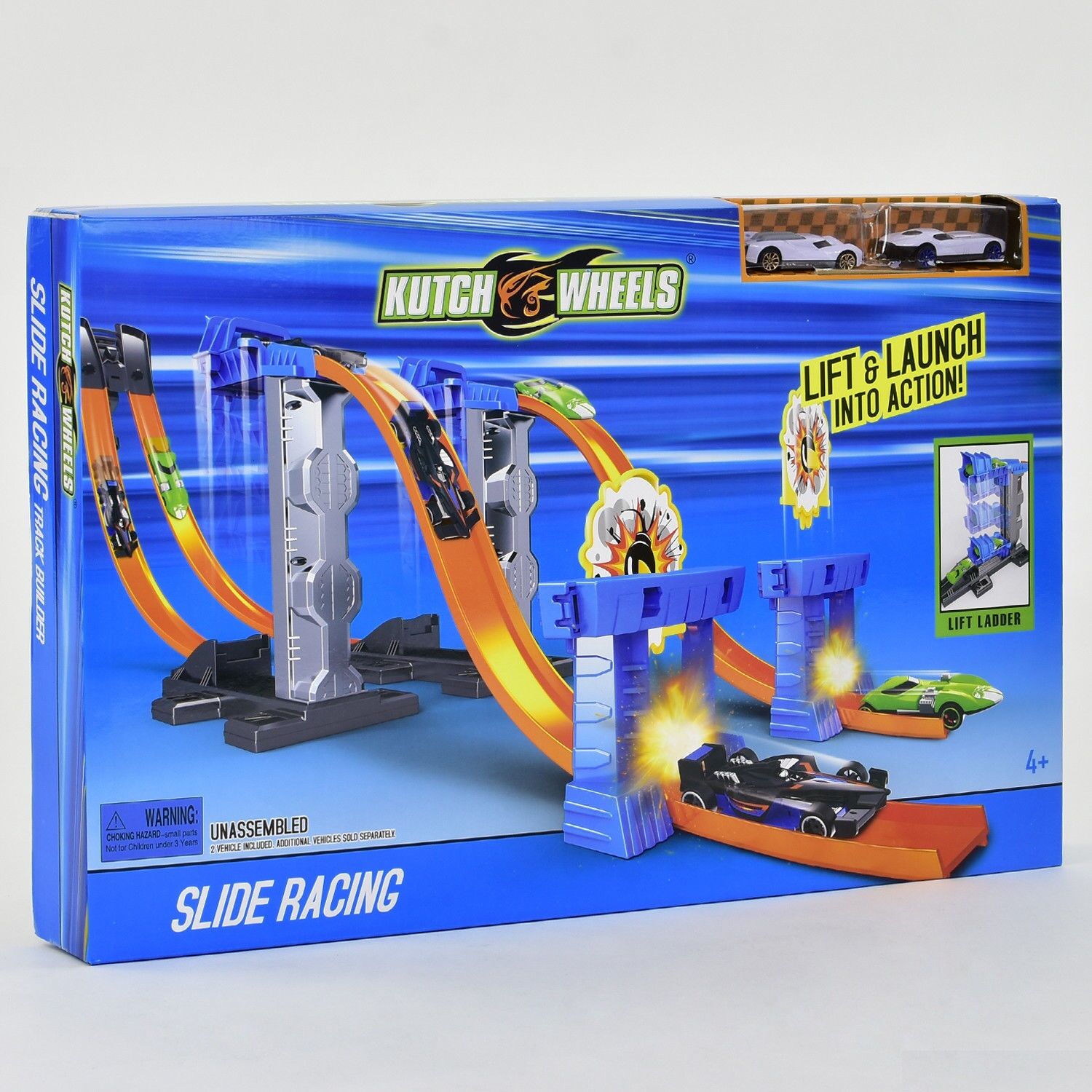

Автотрек Kids Toys S 8850 Гоночный автотрек две трассы две машинки