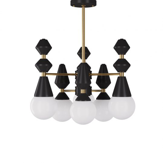 

Люстра Pikart Dome V6 Black/Gold, арт. 5112.2 (5112-2 - 282782)