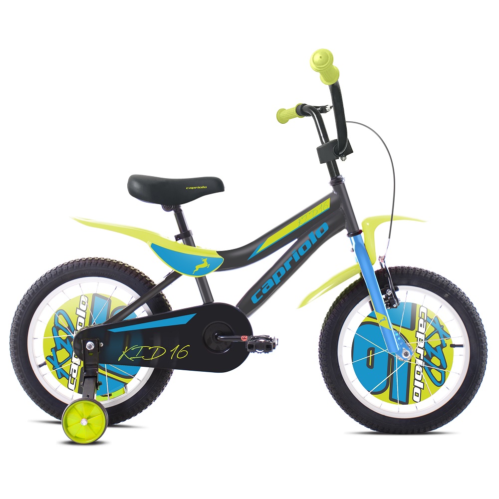 

Дитячий велосипед Capriolo Kid 16” – 2020 - Синьо-сірий