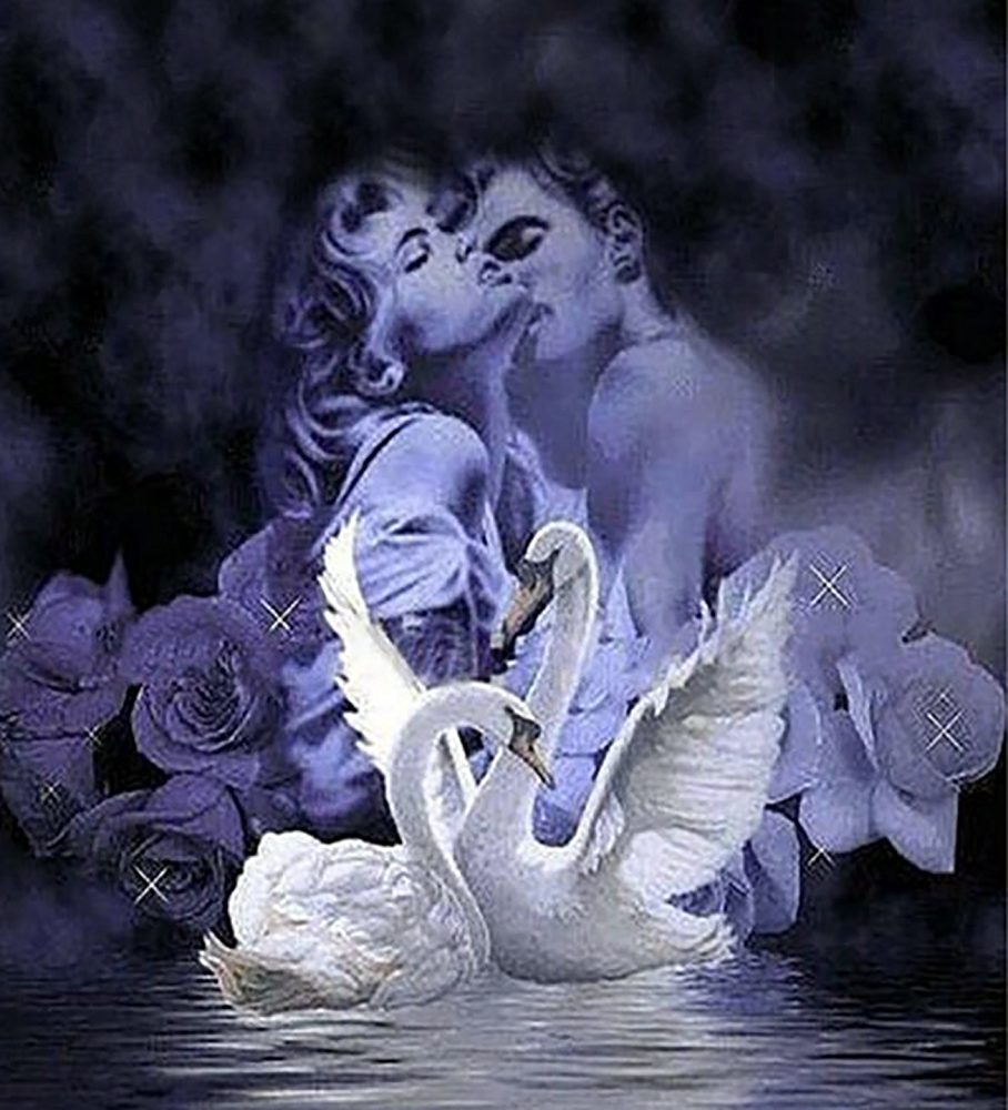 

Набор алмазной вышивки "Лебединая верность-2"