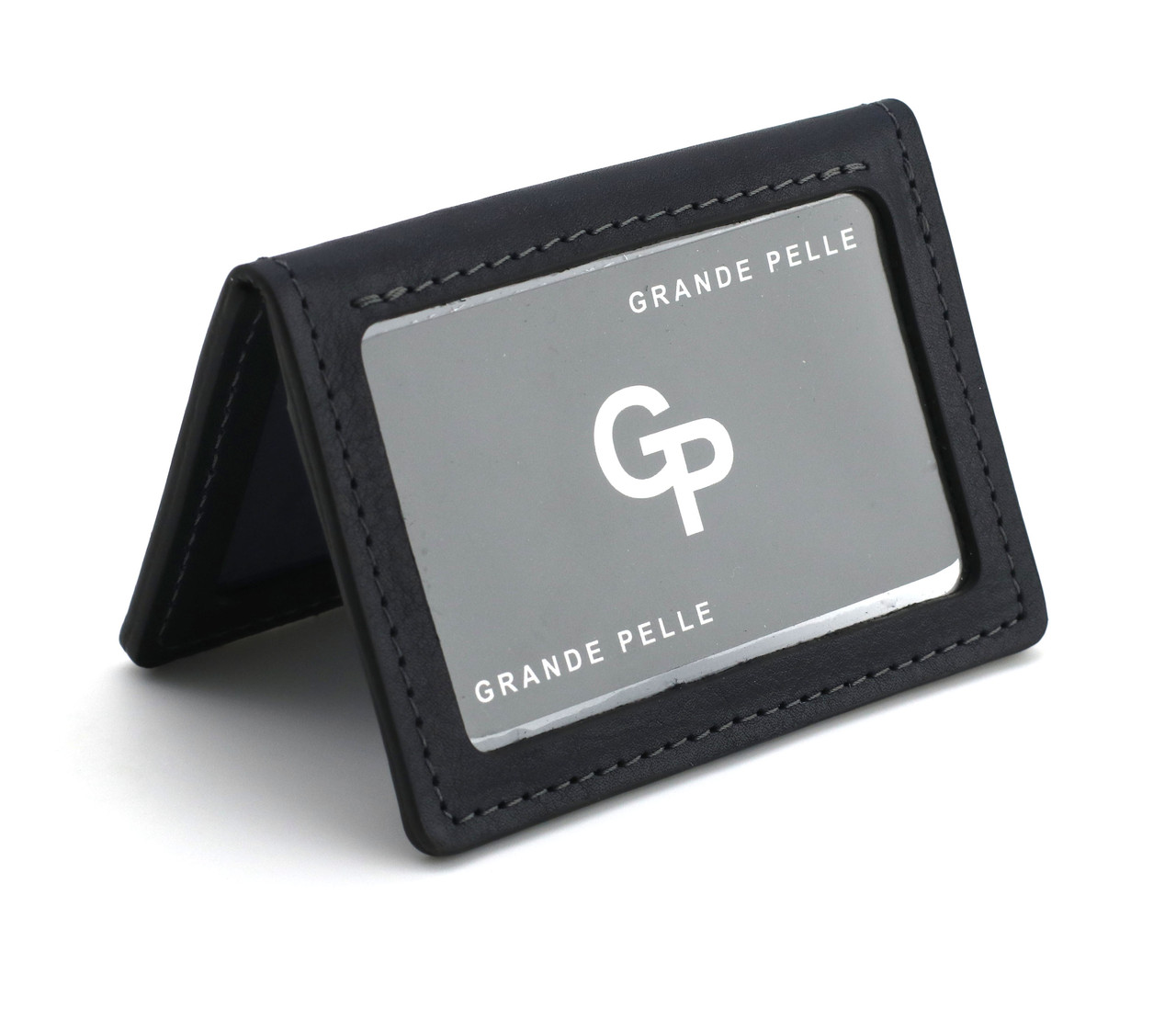 

Обложка из натуральной кожи Grande Pelle на Права, Тех паспорт, удостоверение, синий 201670