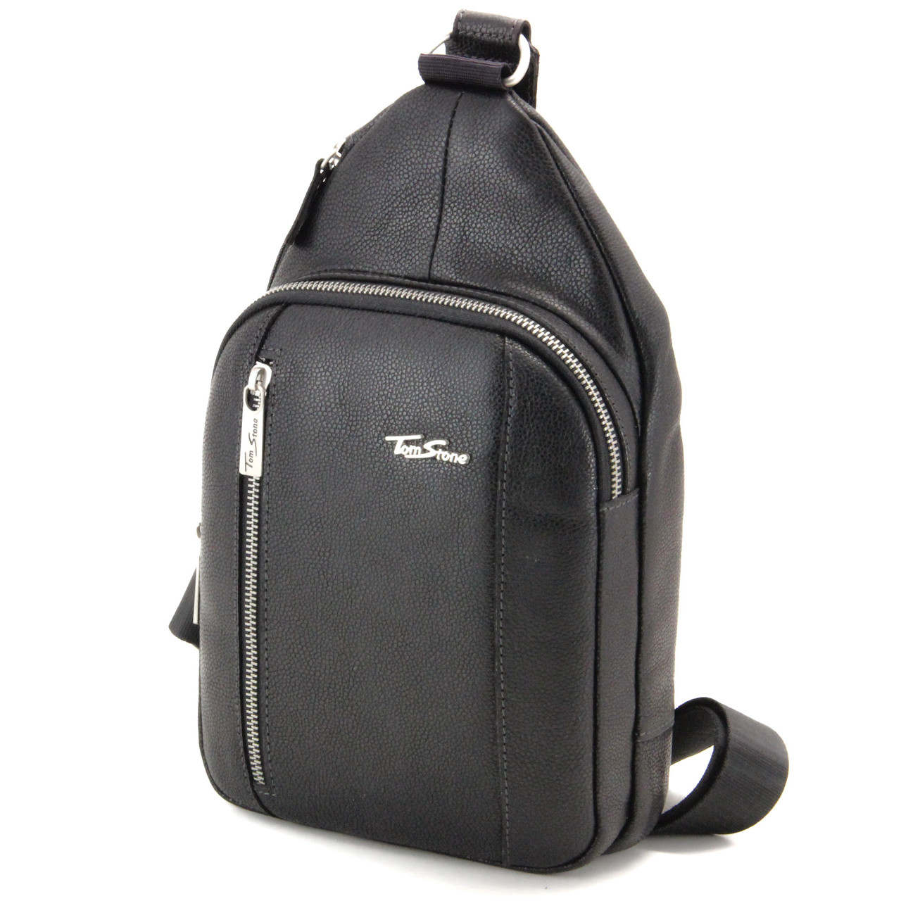 

Сумка-рюкзак мужская из натуральной кожи Tom Stone,чёрный 911 B