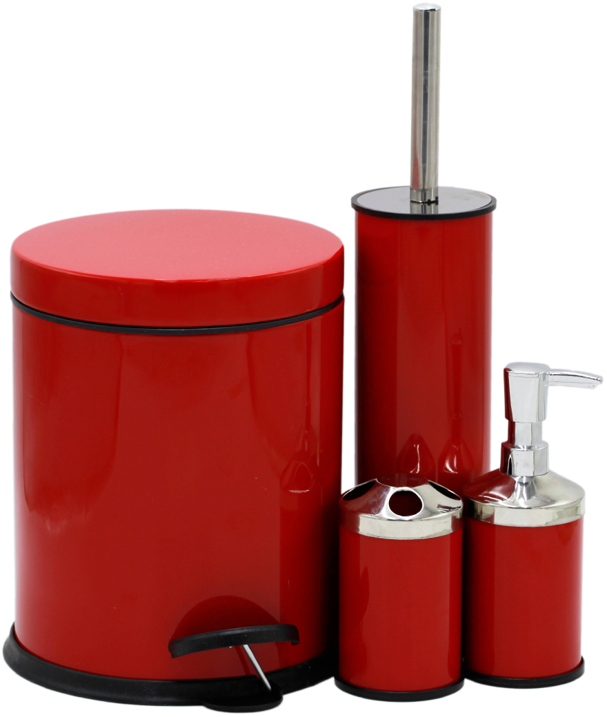 

Набор аксессуаров для ванной комнаты PROFF Red PF2601955 4 предмета