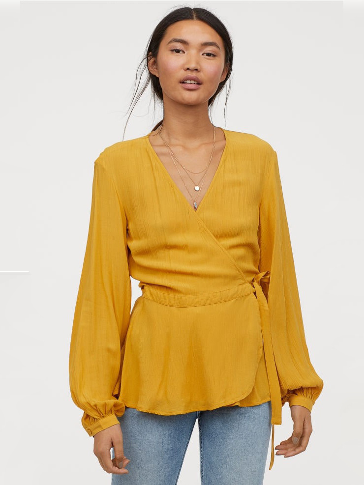 

Блузка H&M 060797942 46 Горчичная