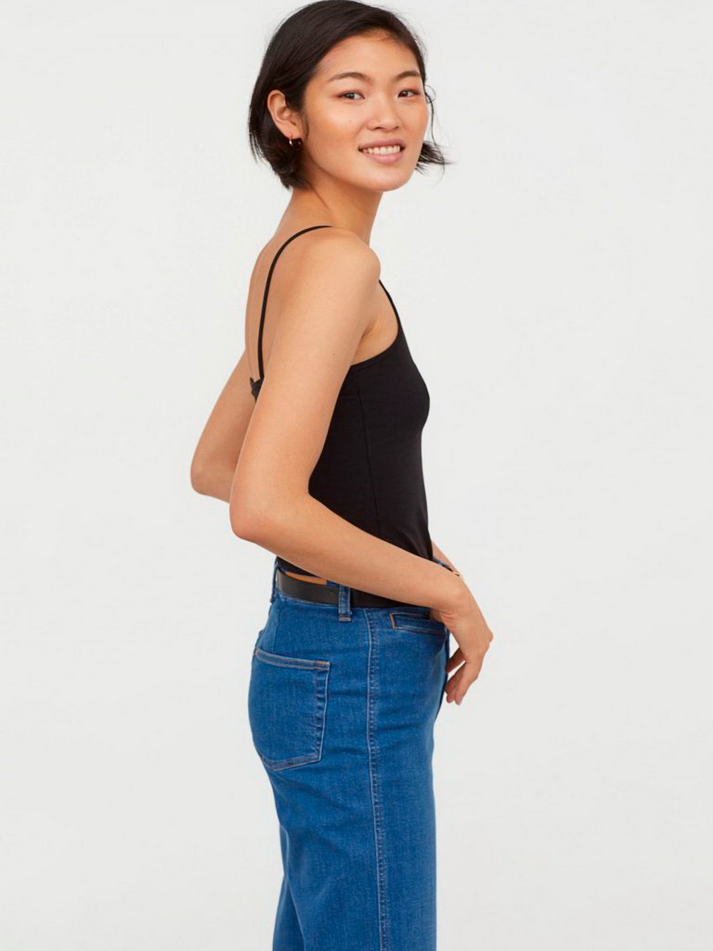 

Майка H&M 060736870  Черная, Майка H&M 060736870 XXS Черная