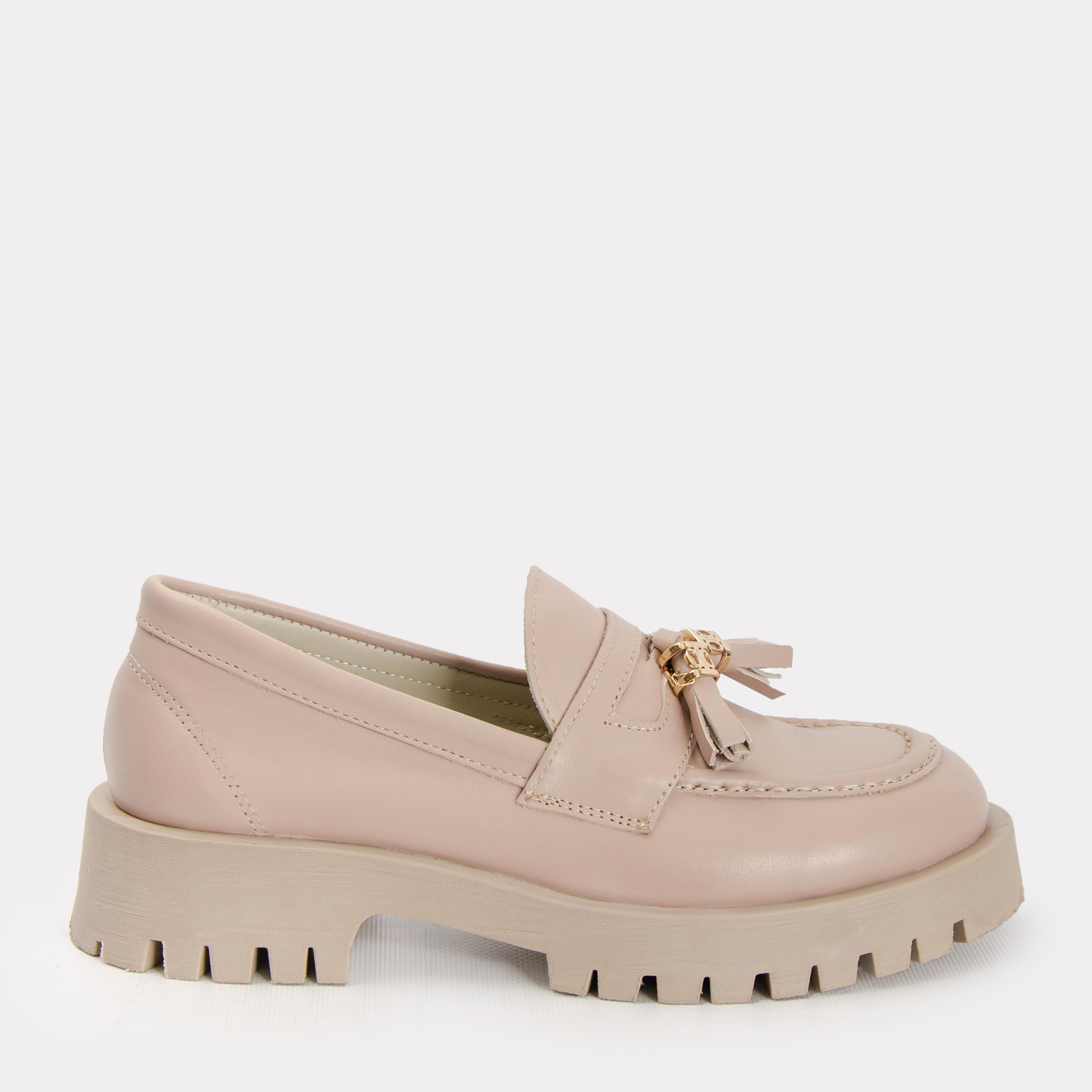 

Лоферы Caruso Shoes Stacy 21-00533 37 24 см Бежевые