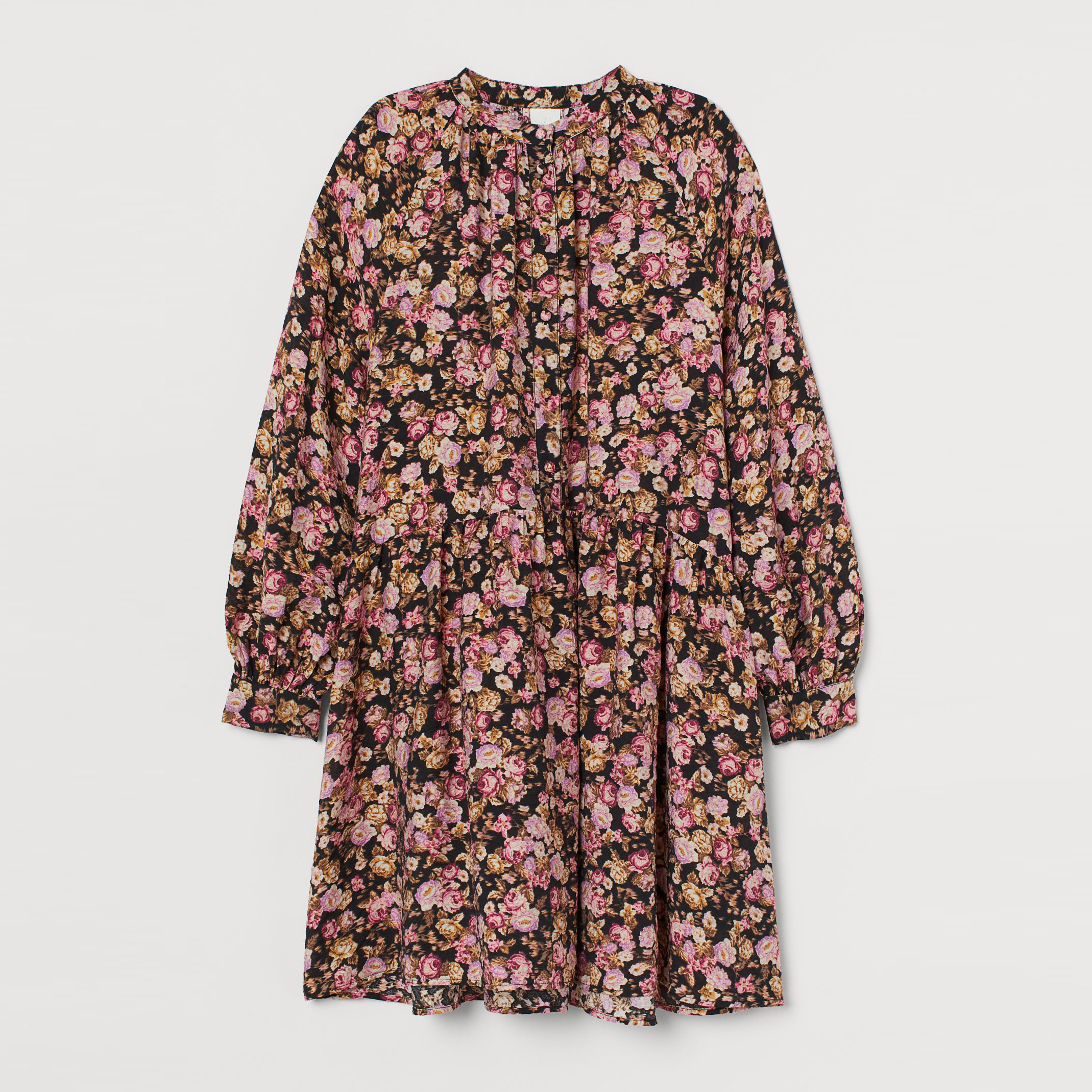 

Платье H&M 9184432sm XXL Черное с розовым