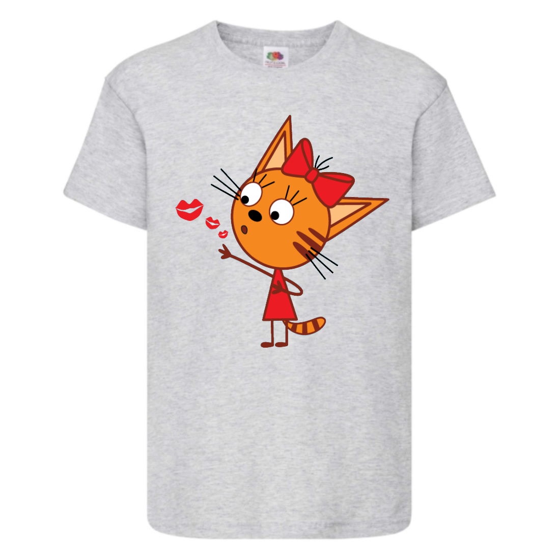 

Футболка детская Три Кота 5 (Three Cats 5 TC gr 5) серая 104 см