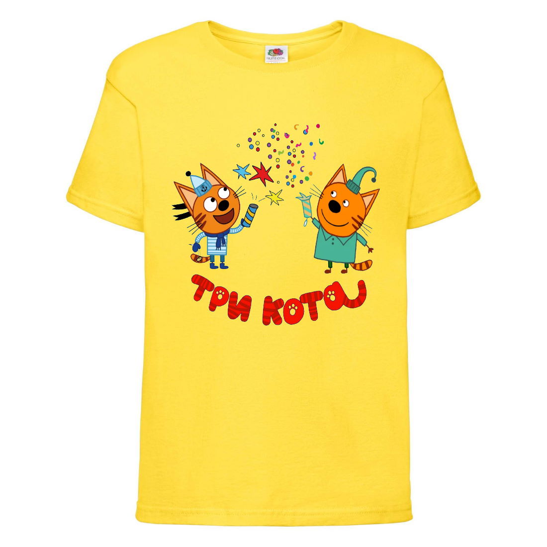 

Футболка детская Три Кота 02 (Three Cats 02 TC yel 02) желтая 104 см