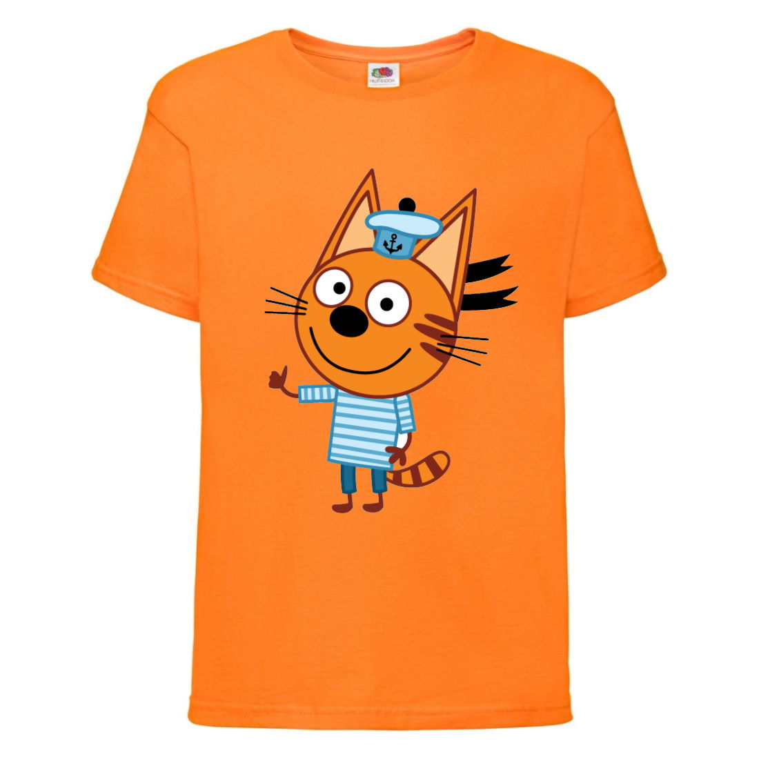 

Футболка детская Три Кота 7 (Three Cats 7 TC or 7) оранжевая 104 см