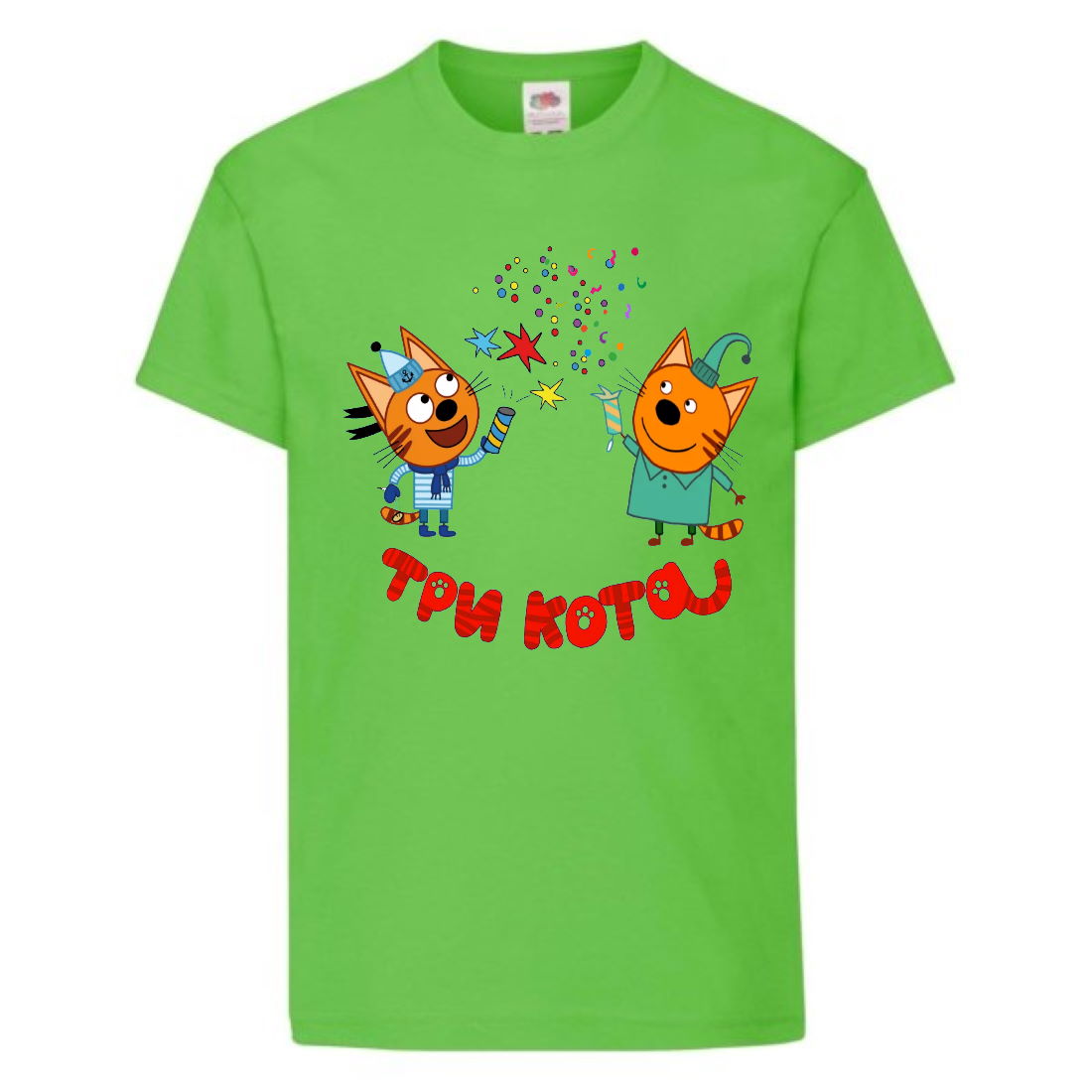 

Футболка детская Три Кота 02 (Three Cats 02 TC lgrn 02) светлозеленая 104 см