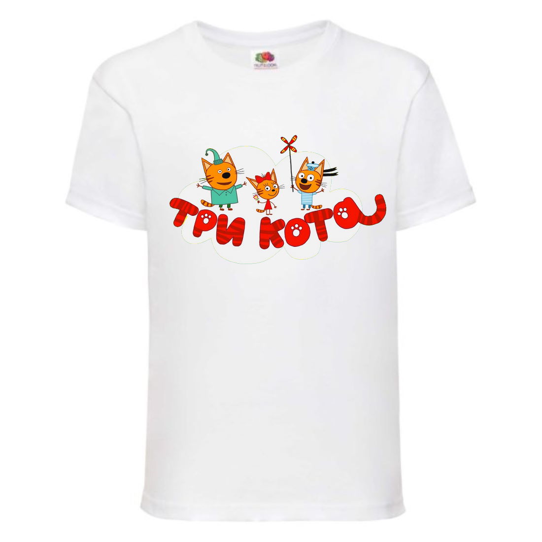 

Футболка детская Три Кота 4 (Three Cats 4 TC wh 4) белая 116 см