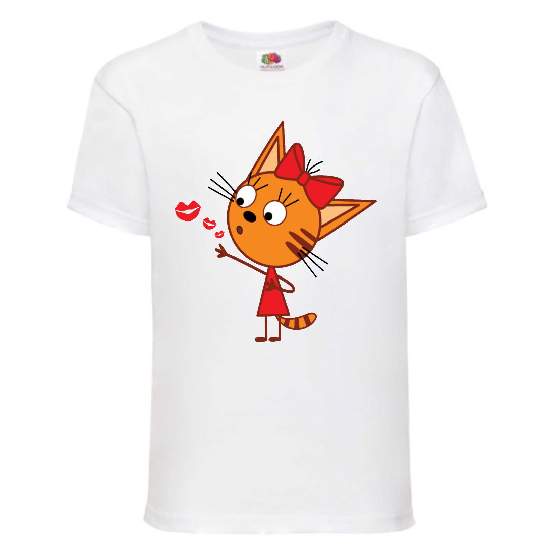 

Футболка детская Три Кота 5 (Three Cats 5 TC wh 5) белая 104 см