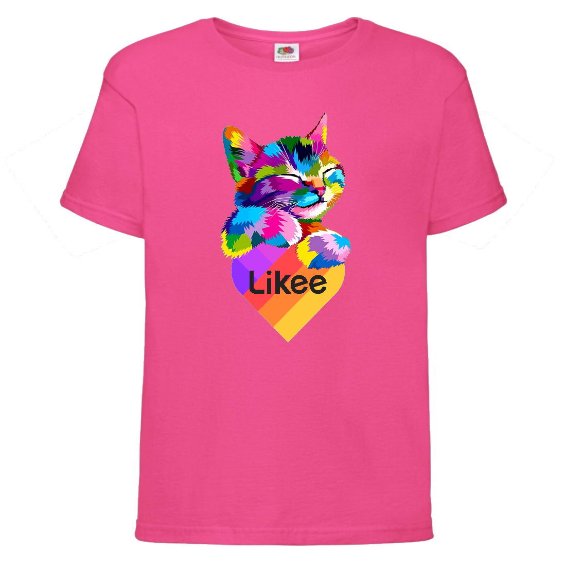 

Футболка Лайк Likee розовая 2 (Lpink-cat2) 128 см