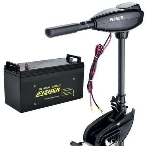 

Электромотор для лодки Fisher 32lbs; 12V; GEL аккумулятор 12V; 100a/h; Лодочный электромотор Фишер 32;