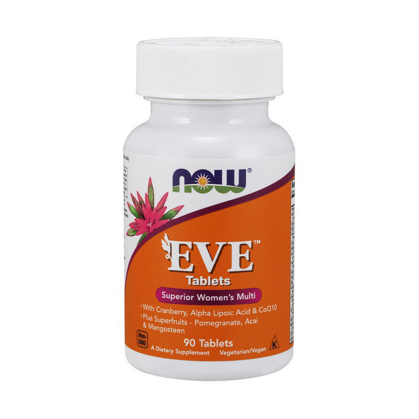 

Женские мультивитамины Ева Нау Фудс / Now Foods EVE для женщин 90 tab / таблеток