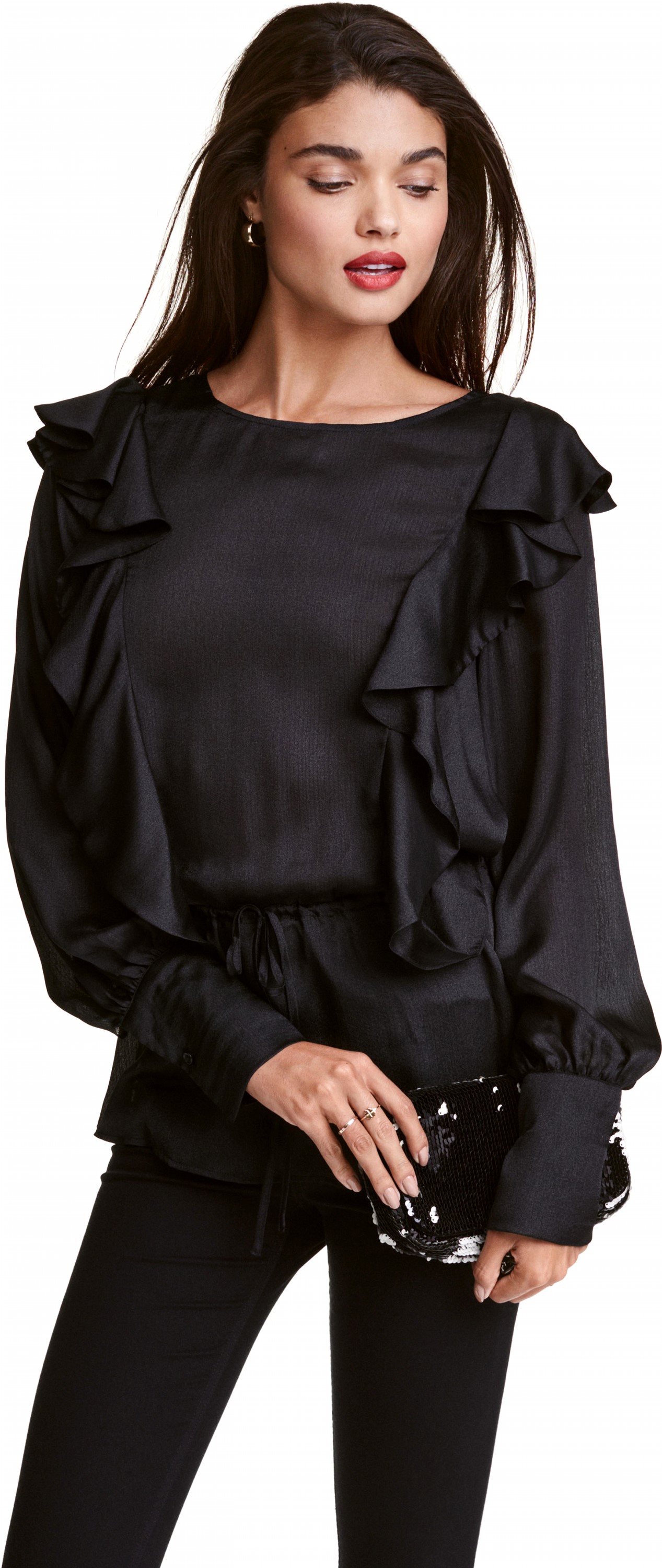 

Блузка H&M 044QV12 38 Черная