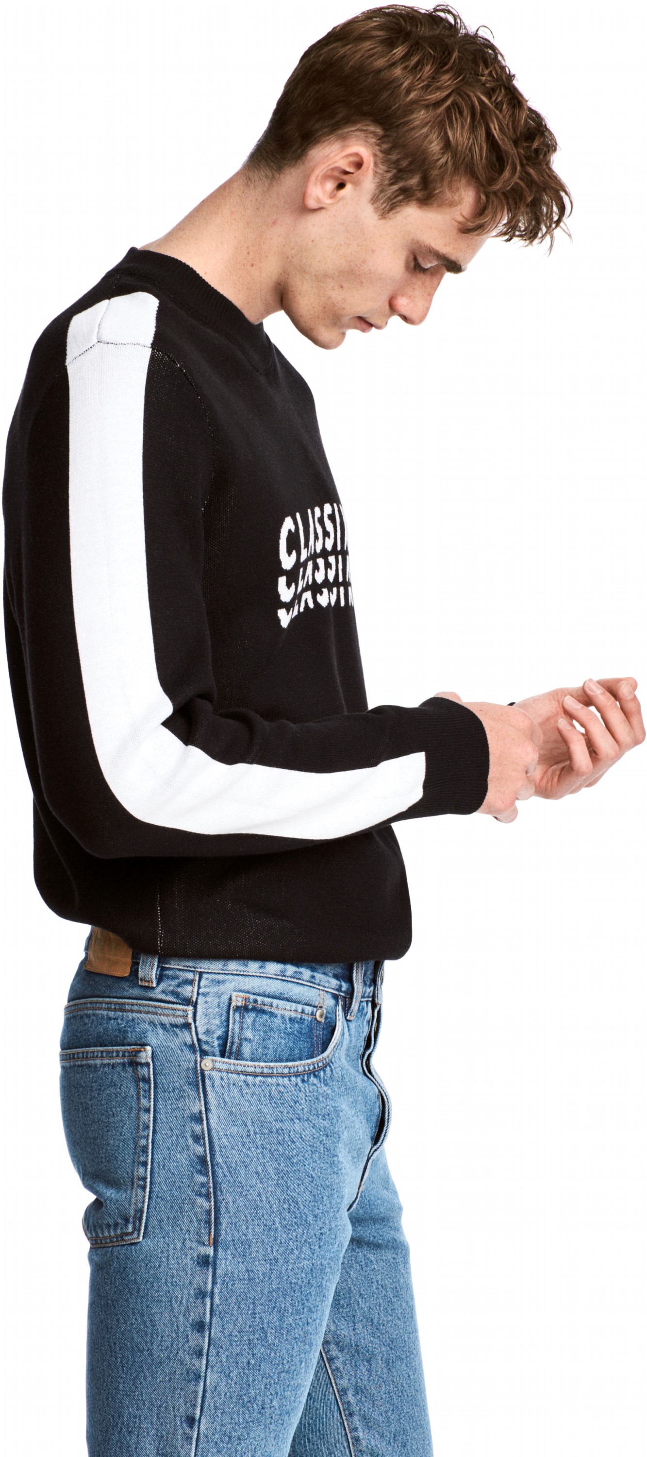 

Джемпер H&M 49WHR66 XL Черный с белым
