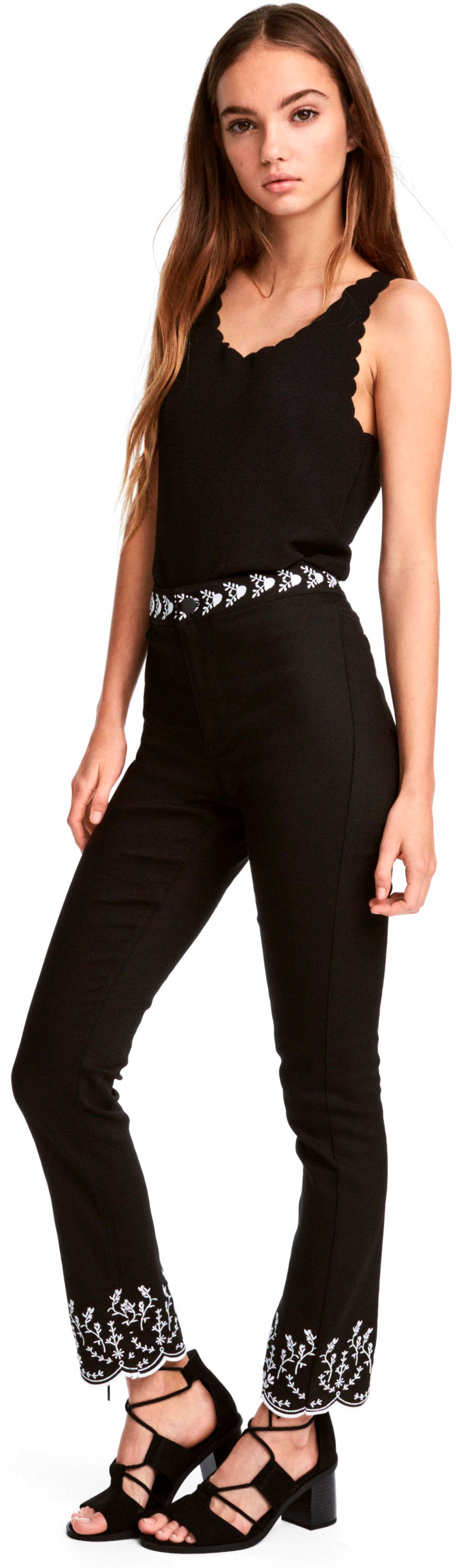 

Брюки H&M 47WCK86 40 Черные