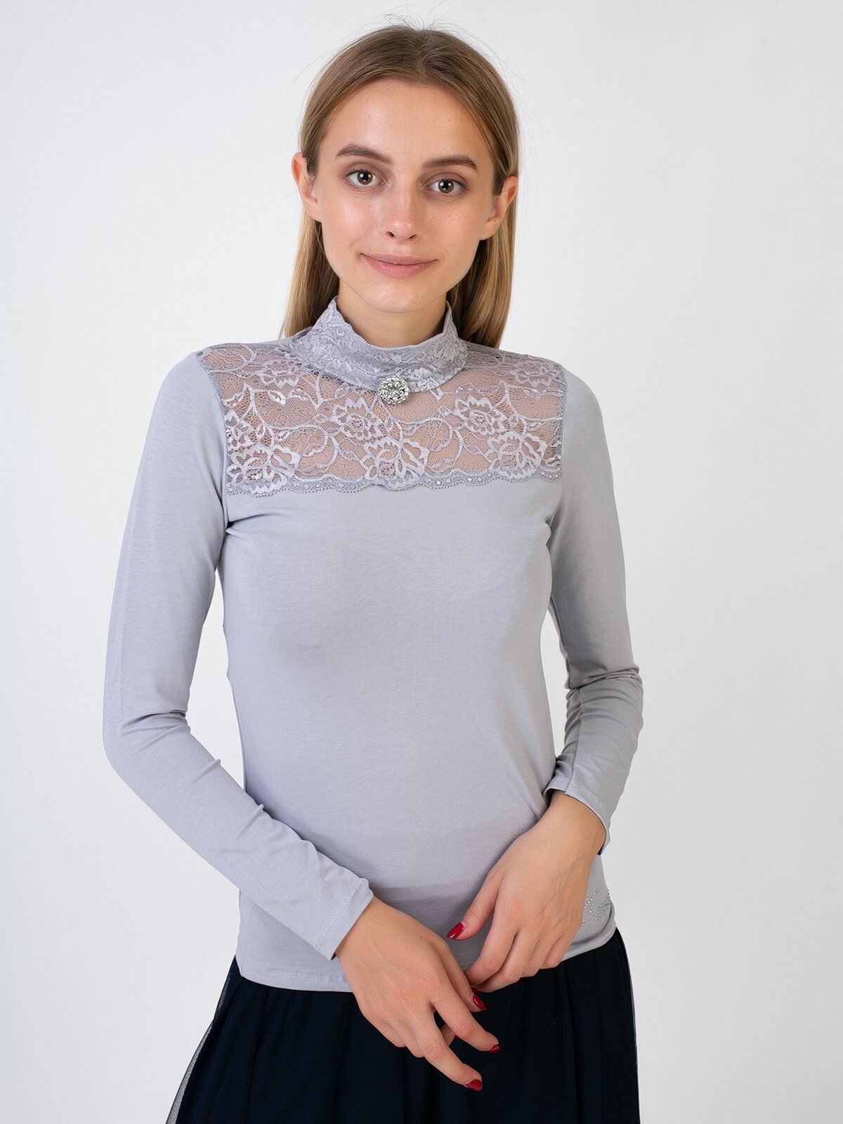 

Блузка Benini 9360-1 152 см сіра