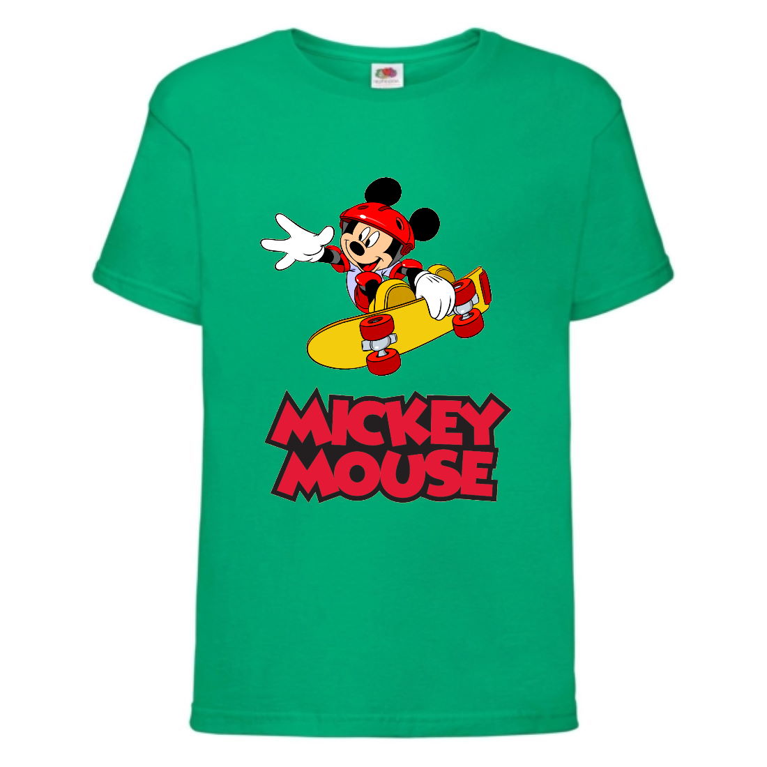 

Футболка детская Микки Маус 008 (Mickey Mouse) зеленая (MMS grn 008) 116 см