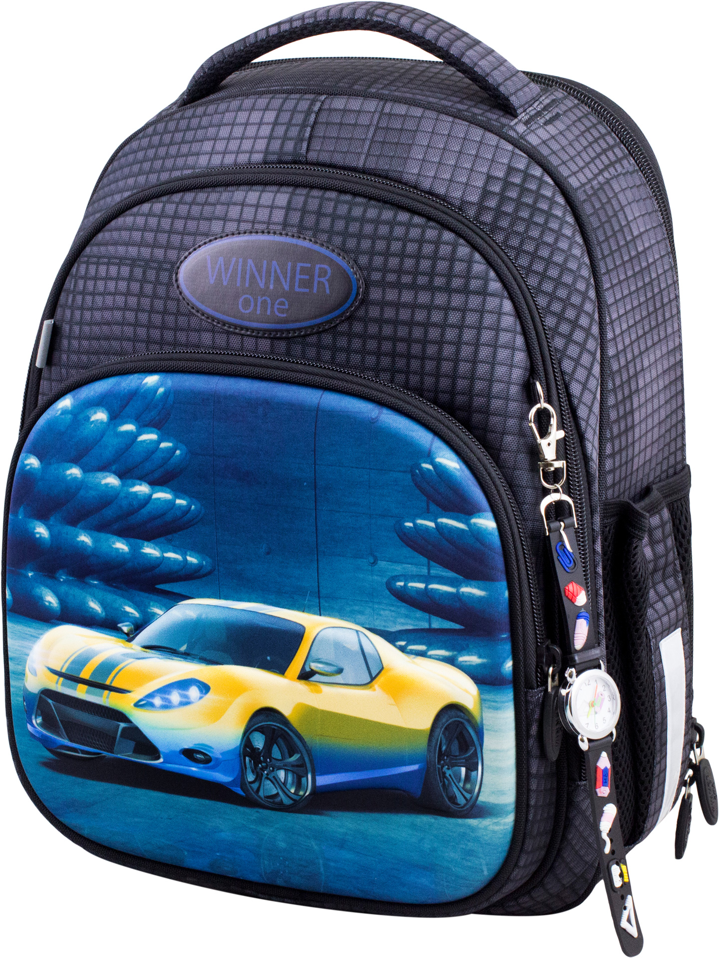 

Рюкзак школьный Winner Stile 7008 для мальчиков черный