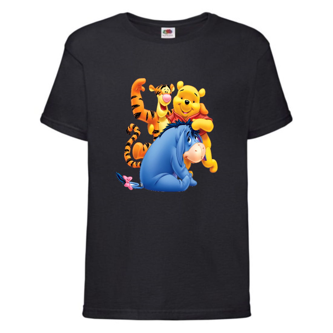 

Футболка детская Винни Пух 022 (Winnie Pooh) черная (WIP blc 022) 104 см