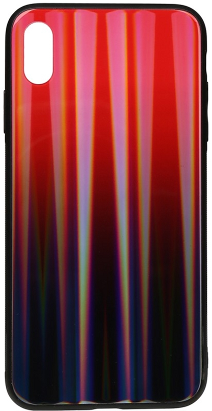 

Панель TOTO Aurora Print Glass Case для Apple iPhone X/Xs Red