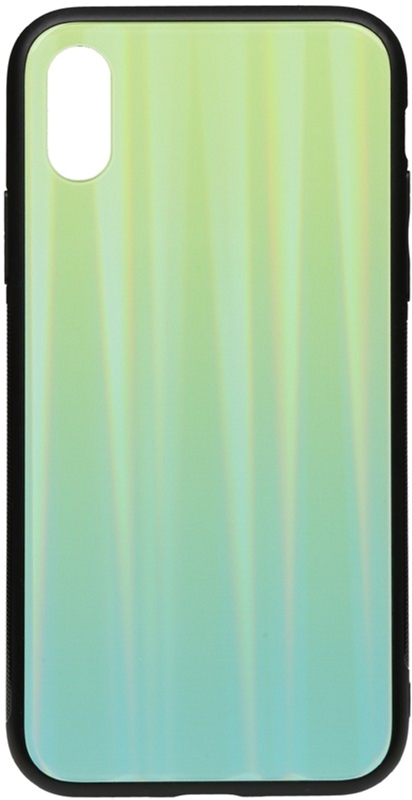 

Панель TOTO Aurora Print Glass Case для Apple iPhone X/Xs Green