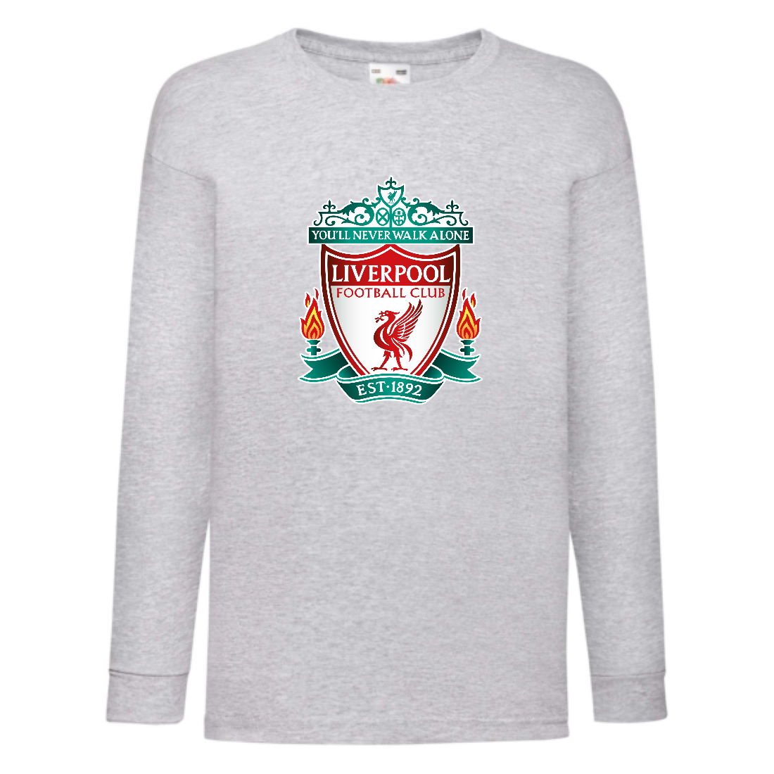 

Лонгслив реглан Футбольный клуб Ливерпуль (Liverpool) серый (FOOT gr 006) 140 см