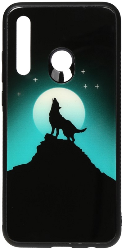 

Панель TOTO Night Light Print Glass Case для Huawei P Smart+ 2019 Howling Wolf