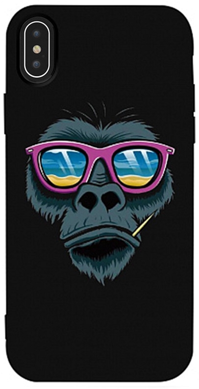 

Панель TOTO Matt TPU 2mm Print Case для Apple iPhone Xs Max #67 Monkey Glass Black