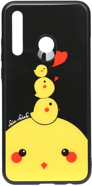 

Панель TOTO Cartoon Print Glass Case для Huawei P Smart+ 2019 Chicken Chick