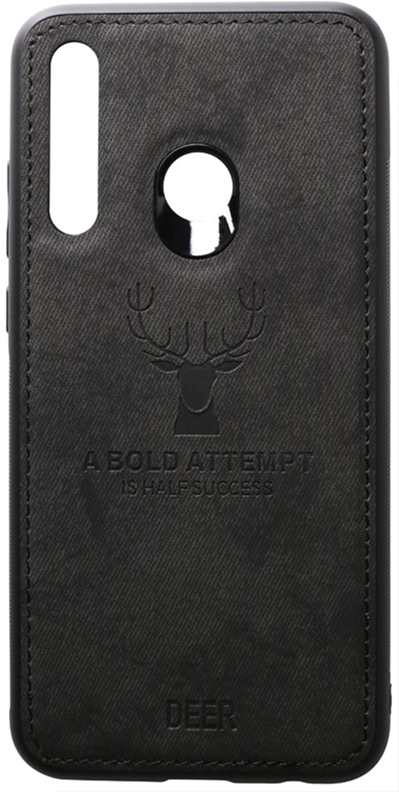 

Панель TOTO Deer Shell With Leather Effect Case для Huawei P Smart+ 2019 Black