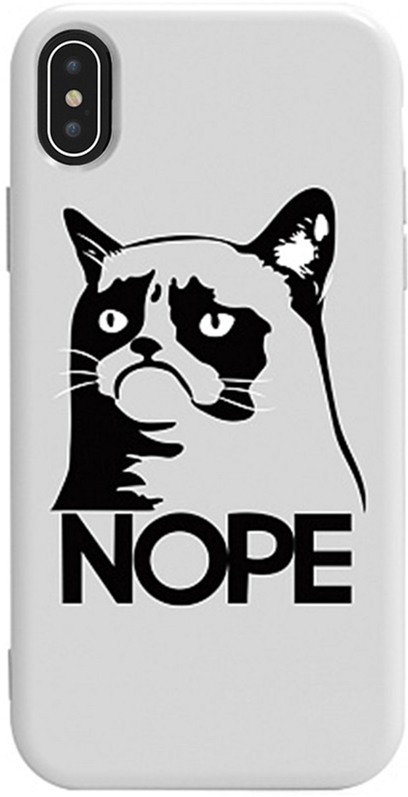 

Панель TOTO Pure TPU 2mm Print Case для Apple iPhone X/Xs #4 Cat Nope White