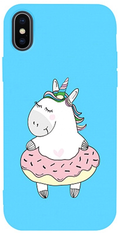 

Панель TOTO Matt TPU 2mm Print Case для Apple iPhone X/Xs #3 Unicorn Donut Sky Blue