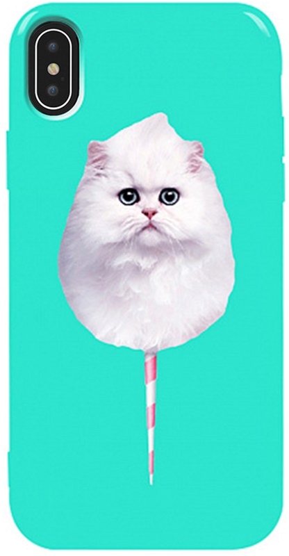 

Панель TOTO Pure TPU 2mm Print Case для Apple iPhone Xs Max #9 Cat Candy Mint