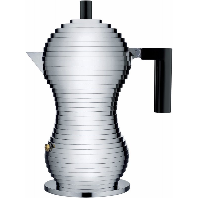 

Кофеварка Alessi Pulcina 300 мл 20х12х26 см Металик/Черный MDL02/6BCH