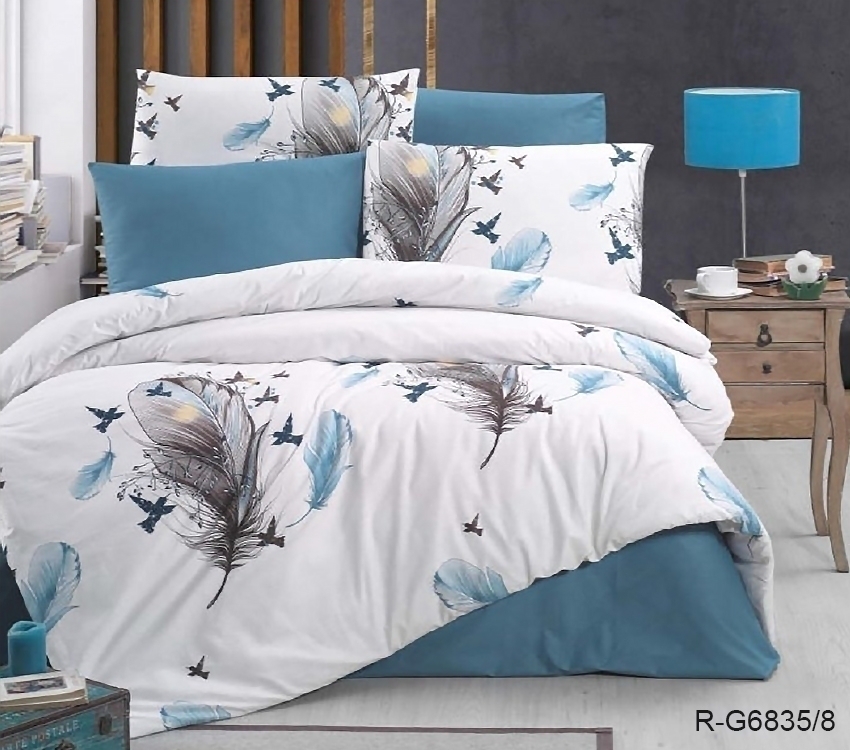 

Комплект постельного белья G6835/8 TAG tekstil 2-спальный Белый