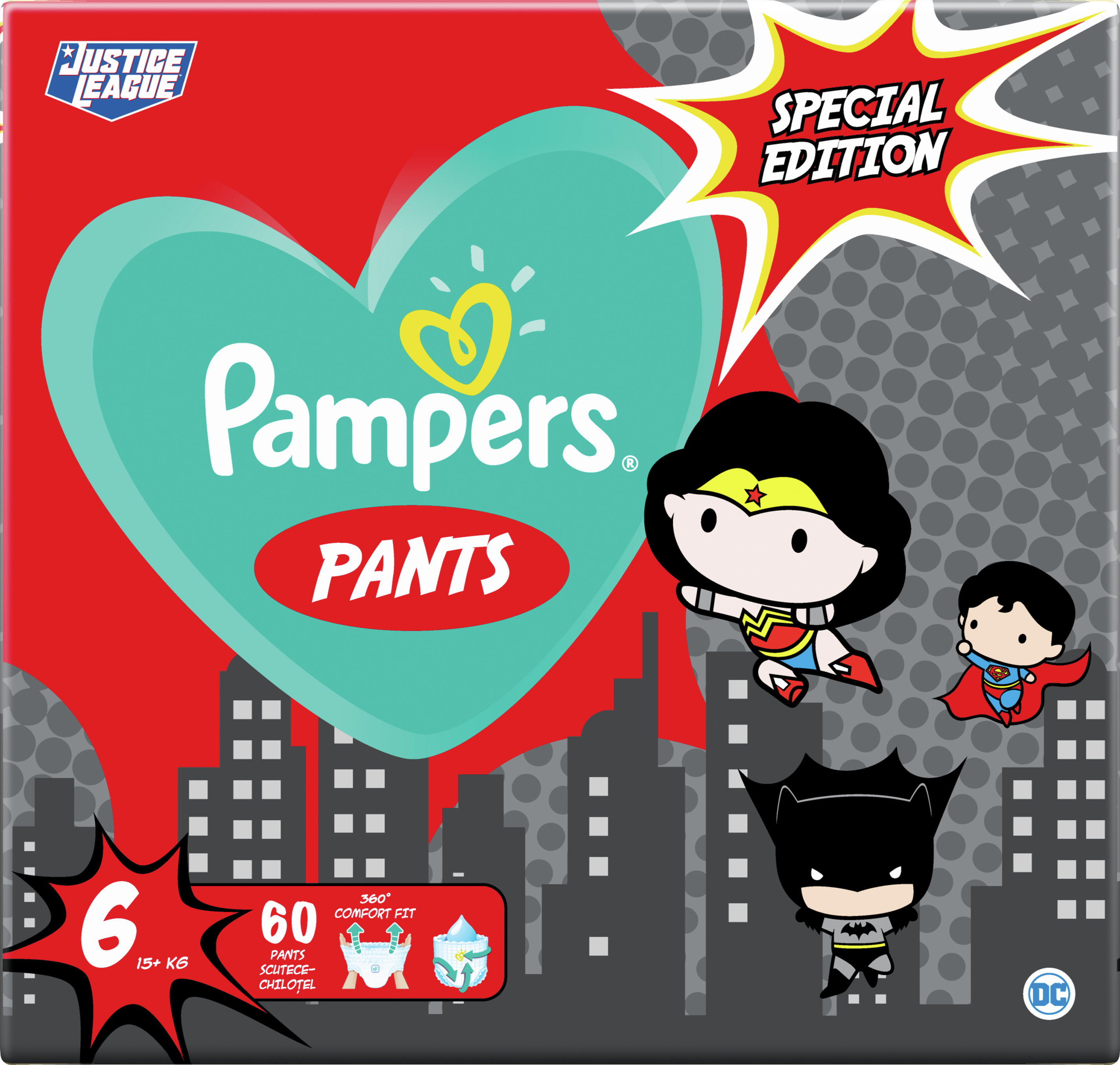 

Подгузники-трусики Pampers Pants Special Edition Размер 6 (15+ кг) 60 шт (8001841968339)